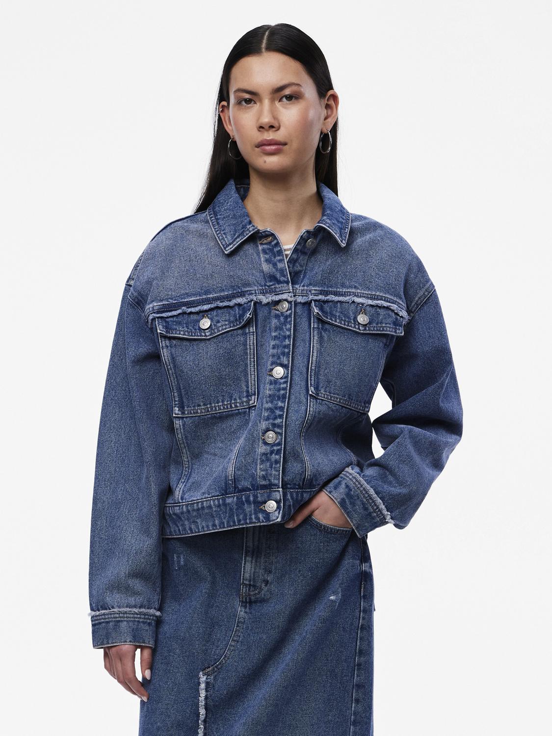 PCALFI Jacket - Medium Blue Denim